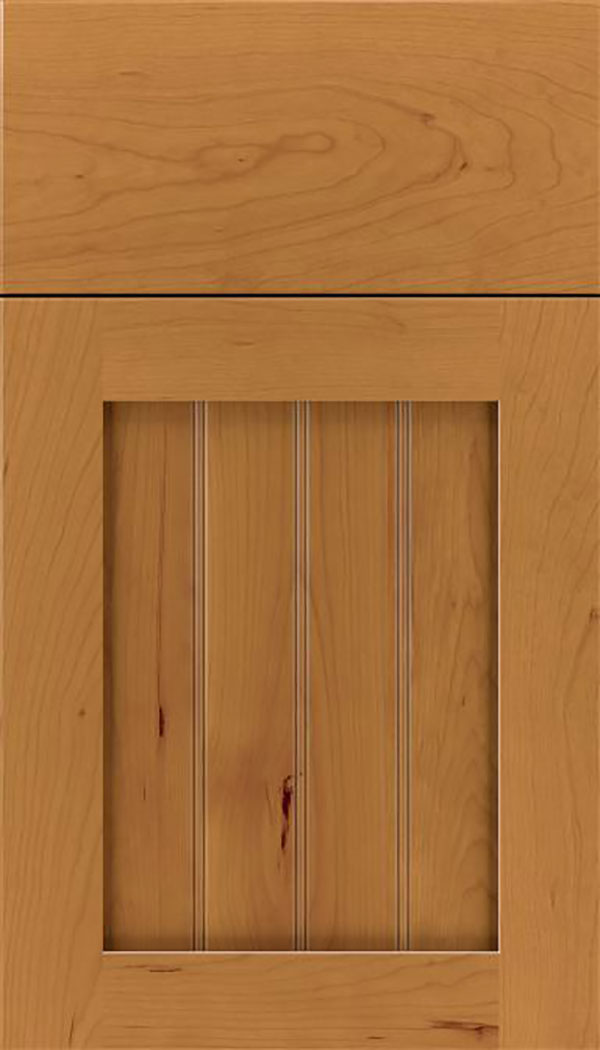 Winfield Cherry beadboard cabinet door in Ginger