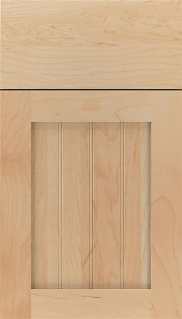 Winfield Maple beadboard cabinet door in Natural