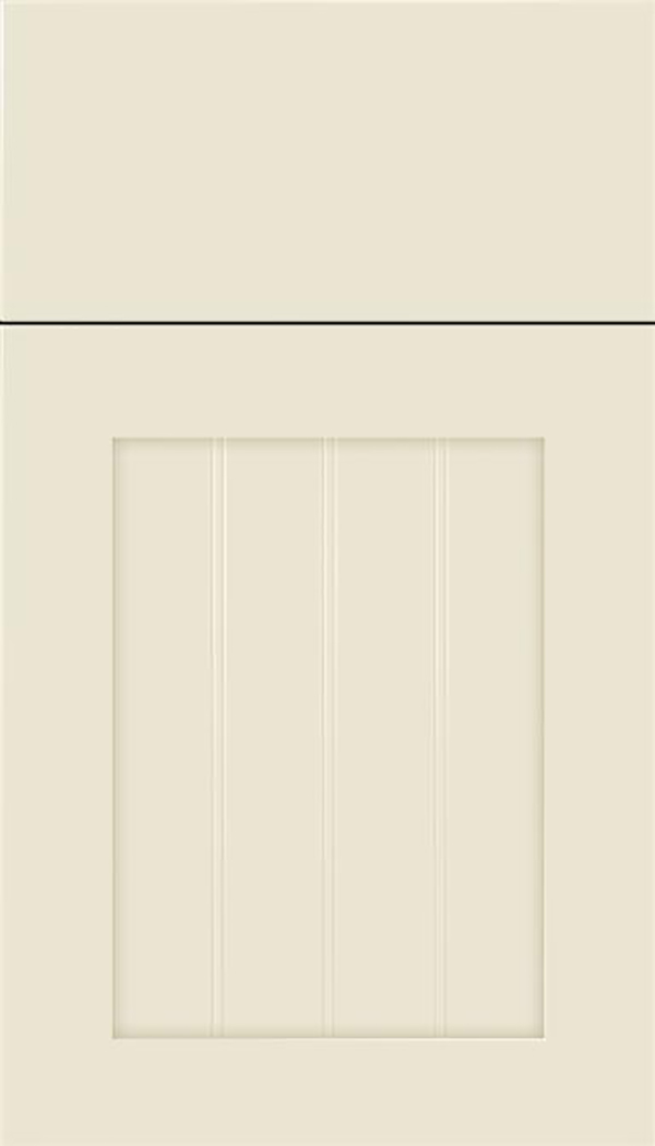 Winfield Maple beadboard cabinet door in Seashell