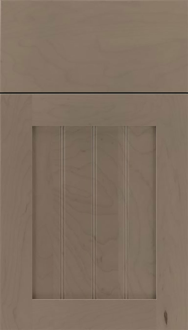 Winfield Maple beadboard cabinet door in Winter