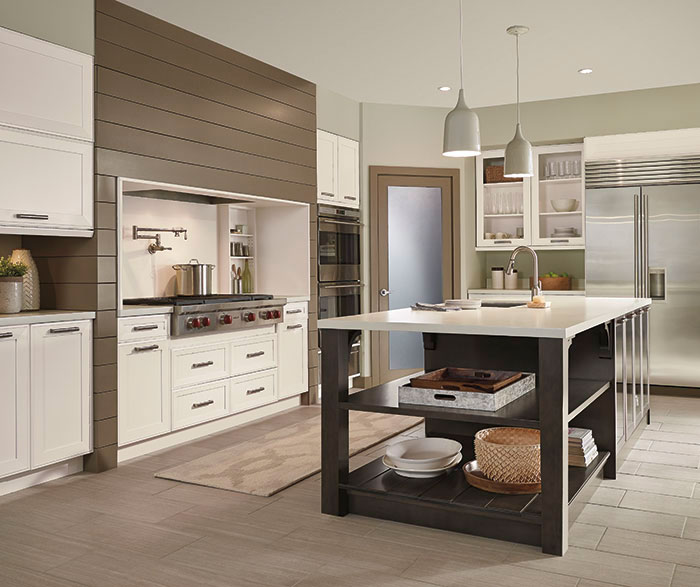 Glazed Cabinets in Casual Bathroom - Kitchen Craft Cabinetry