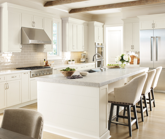 Glazed Cabinets in Casual Bathroom - Kitchen Craft Cabinetry