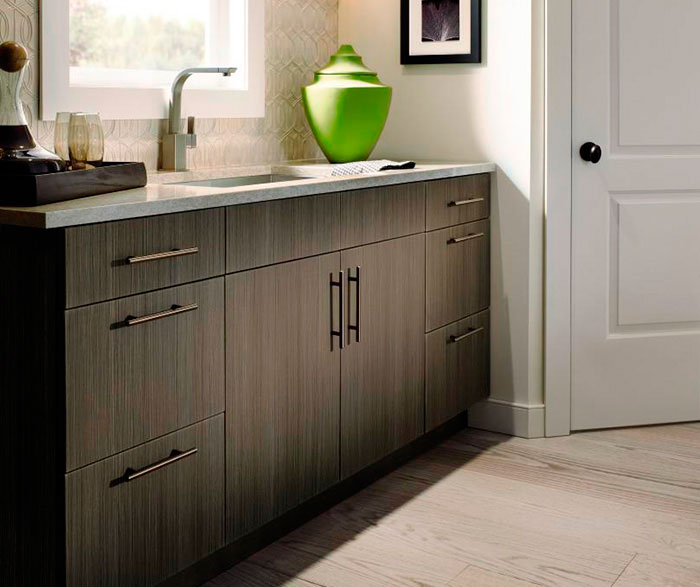 Contemporary Bathroom with Storage Cabinets - Kitchen Craft