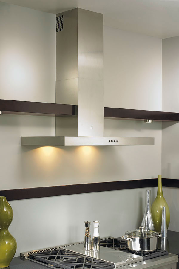 Metal Range Hood - Kitchen Craft Cabinetry