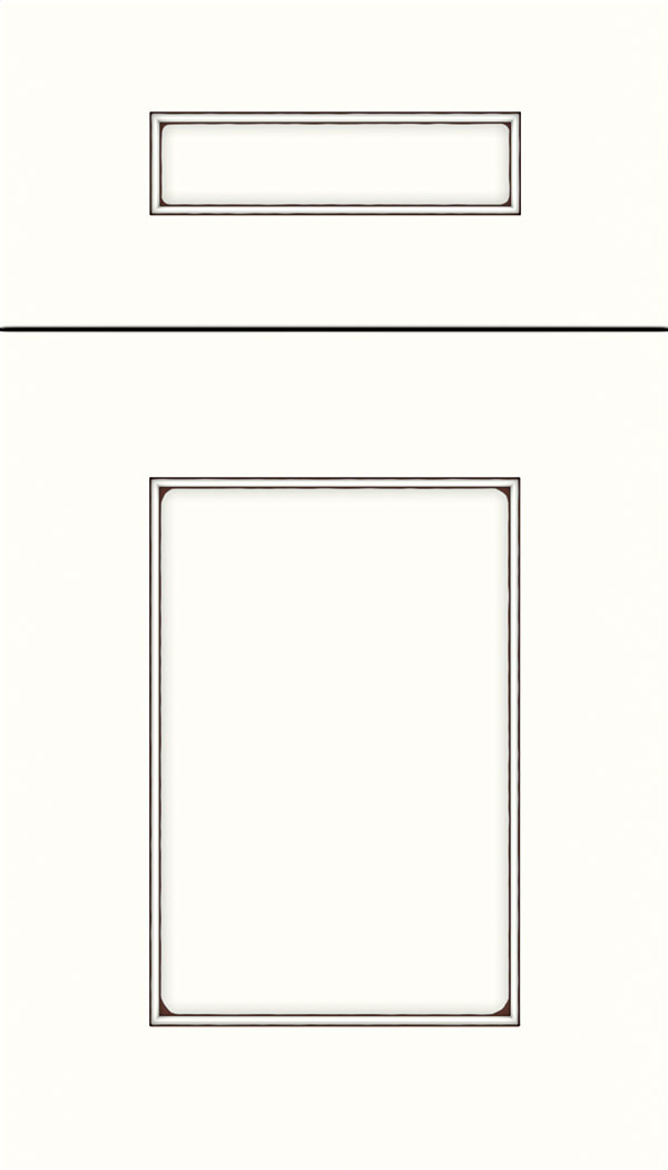 Cochrane 5pc MDF cabinet door in Alabster With Mocha glaze