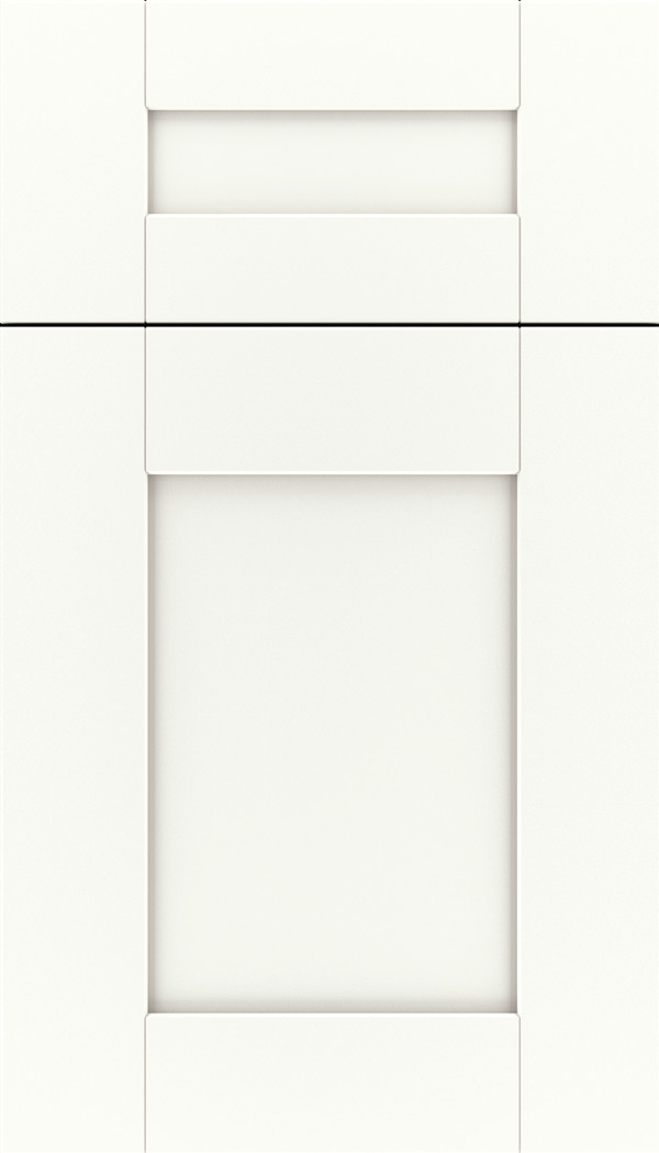 Pearson 5pc Maple flat panel cabinet door in Whitecap