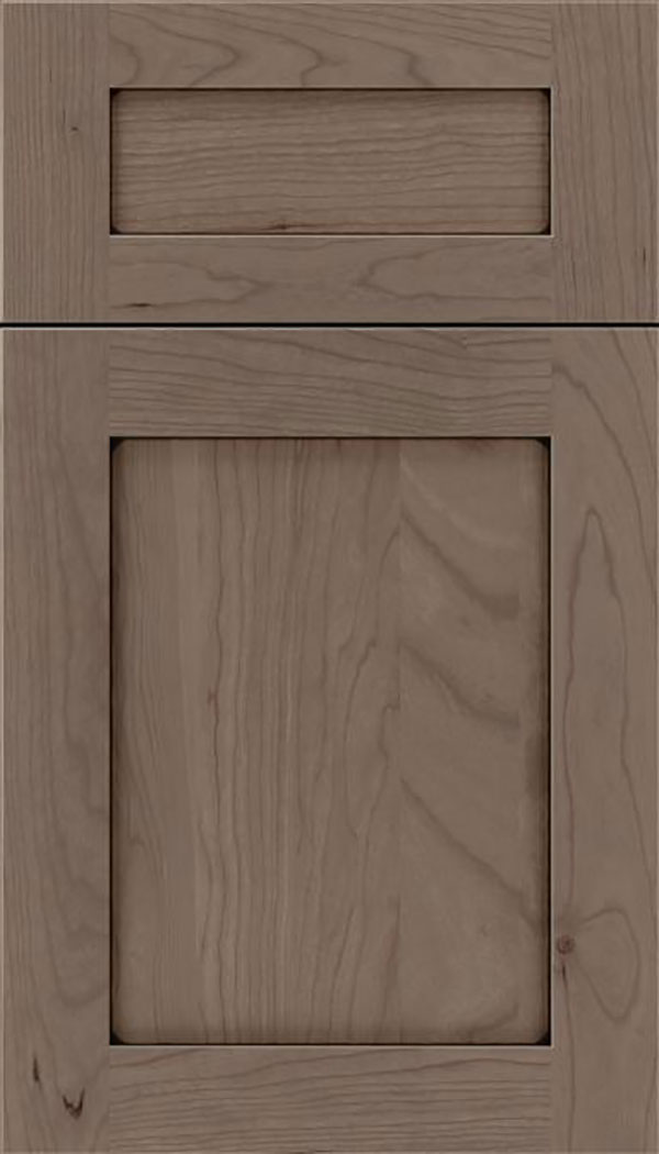 Salem 5pc Cherry shaker cabinet door in Winter with Black glaze