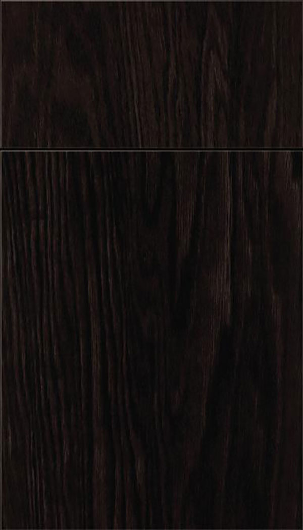 Summit Oak slab cabinet door in Charcoal