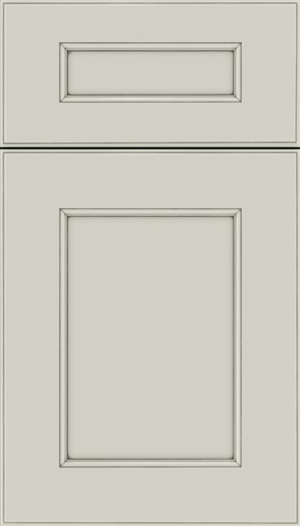 Tamarind 5pc Maple shaker cabinet door in Cirrus with Pewter glaze