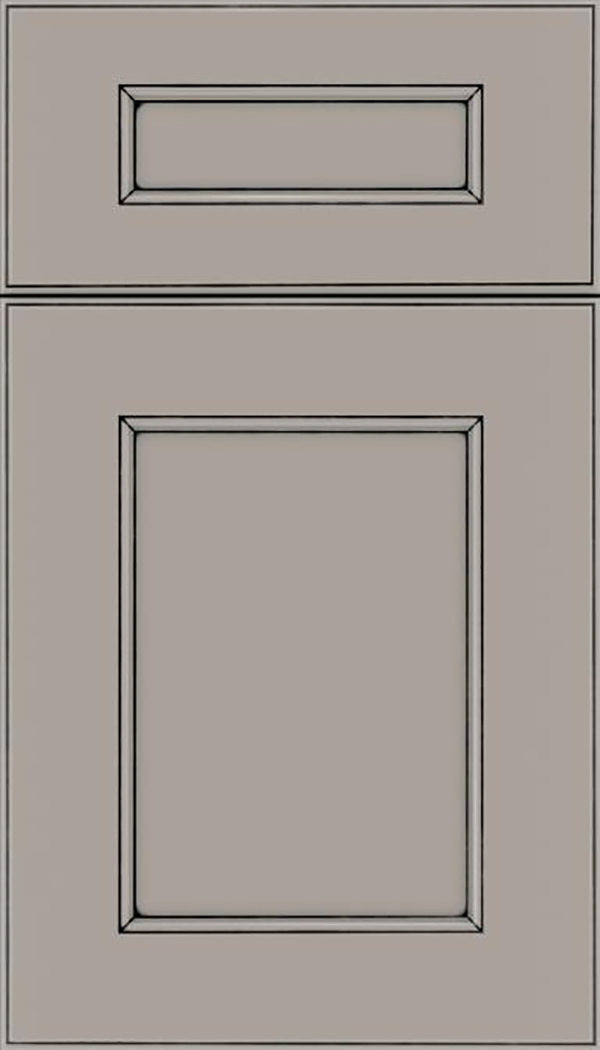 Tamarind 5pc Maple shaker cabinet door in Nimbus with Black glaze