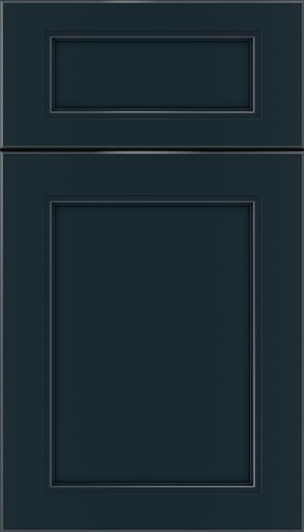 Templeton 5pc Maple recessed panel cabinet door in Gunmetal Blue